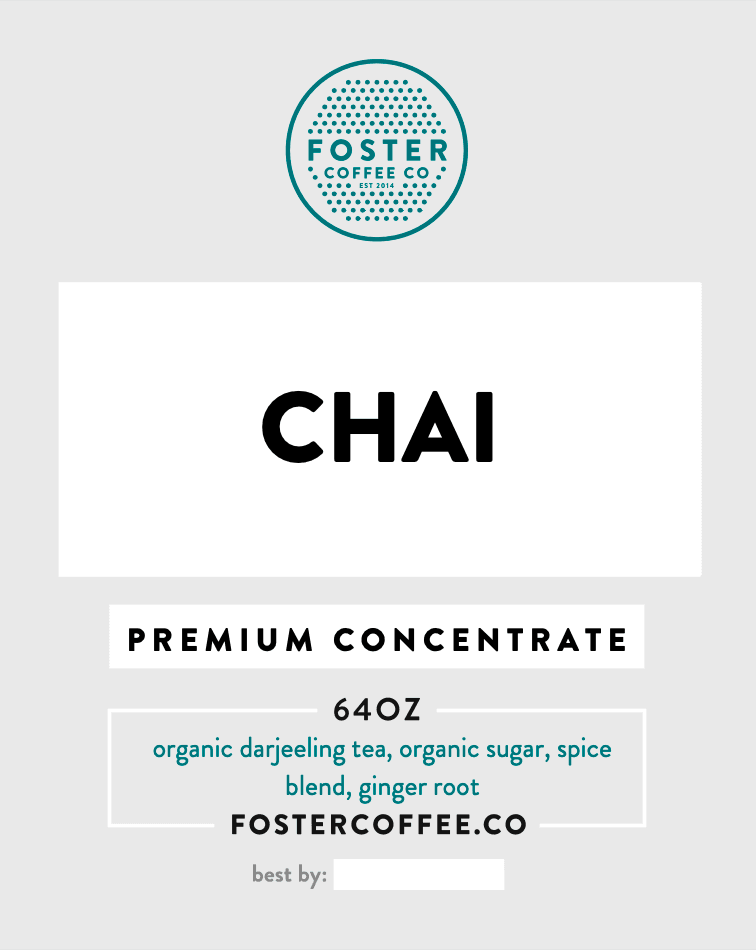 Chai Concentrate - Foster Coffee