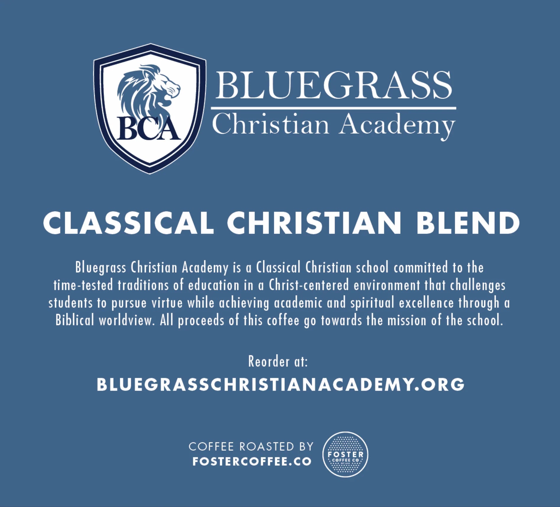 Classical Christian (Blend) - Wholesale - Foster Coffee